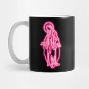 Pink Neon Virgin Mary Mug